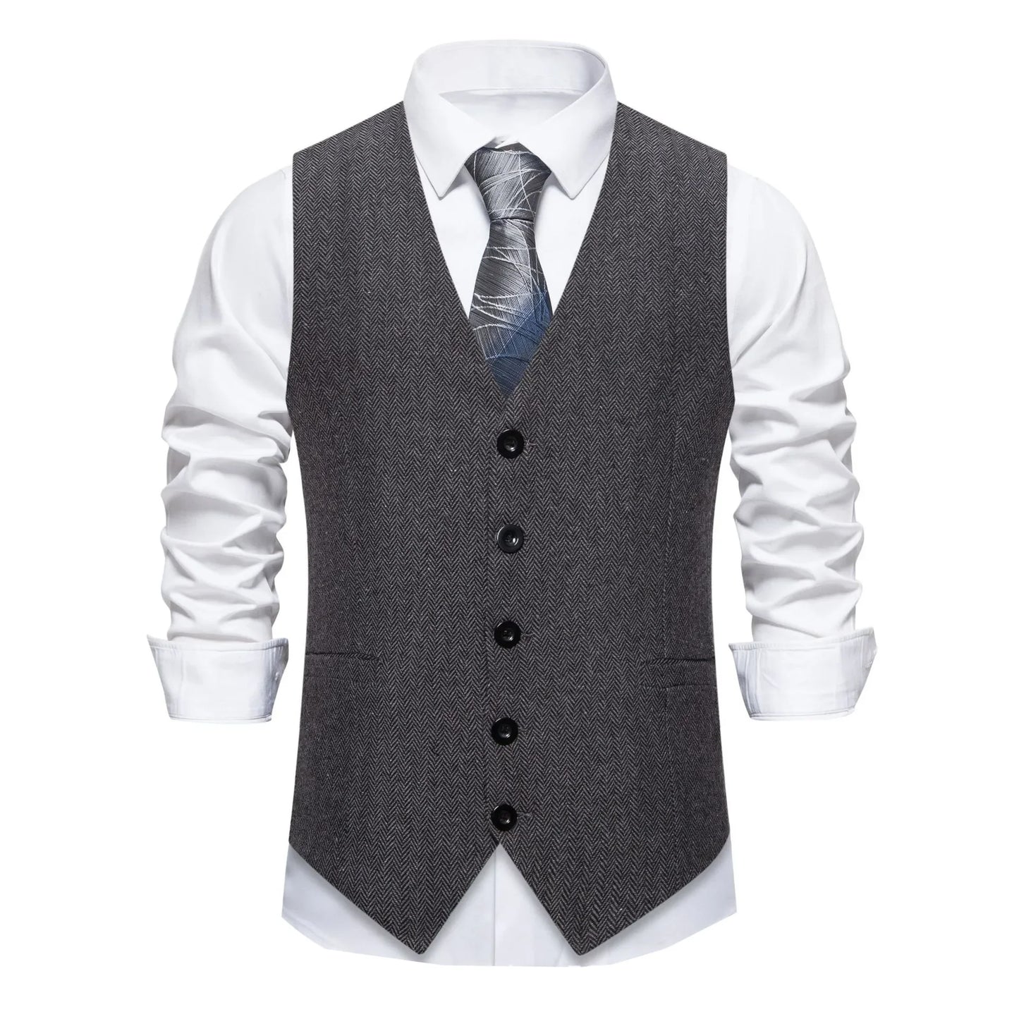 Elite Plaid Suit Vest for Men