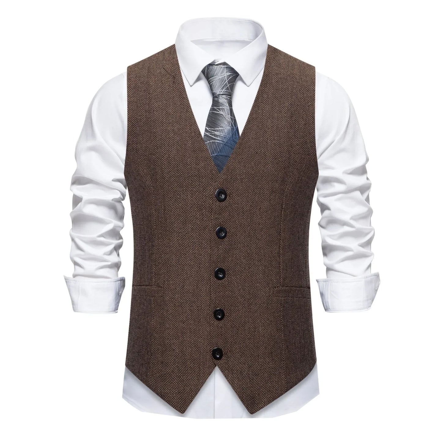 Elite Plaid Suit Vest for Men