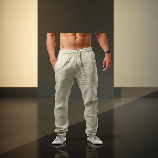 PureComfort™ Solid Linen Blend Pants