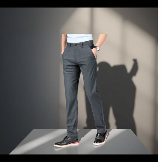 LuxeLine Men’s Linen Tailored Trousers