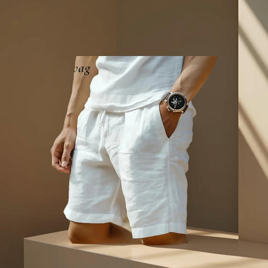 Breezy Casual Linen Shorts for Men