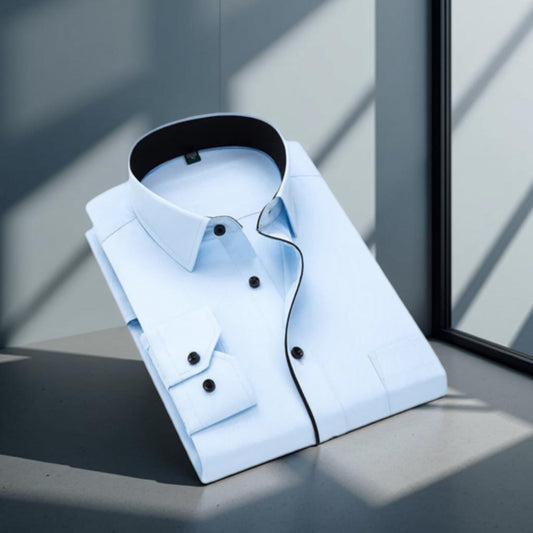 Elegance Contrast Men's Shirt