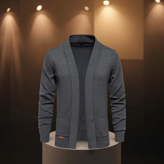 Luxury Cotton Knit Cardigan for Men