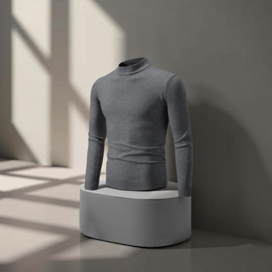 Men’s Luxe Half-Neck Knit Sweater