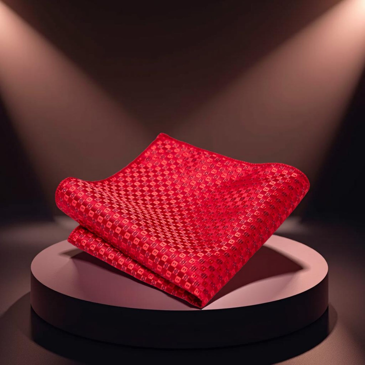 Blush Heritage – Classic Silk Office Pocket Square