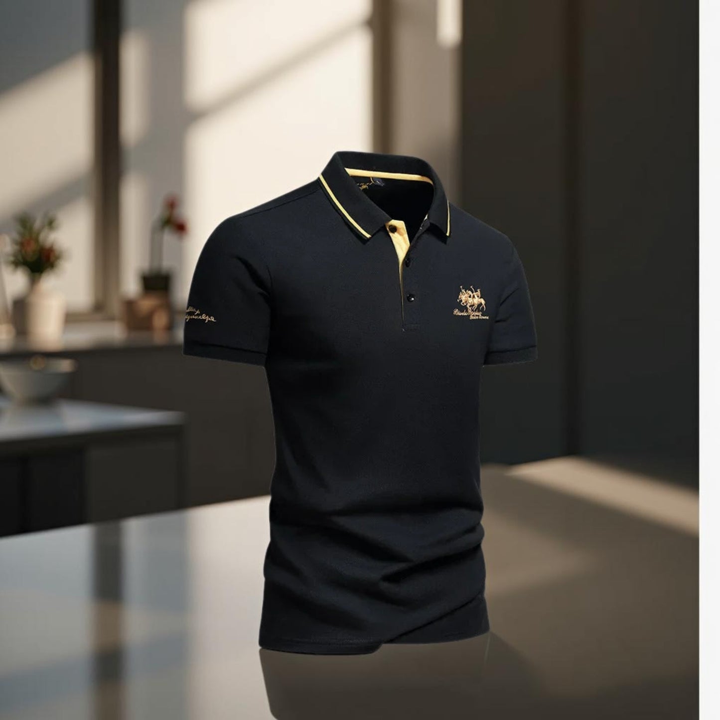 Signature Embroidered Polo – Short Sleeve