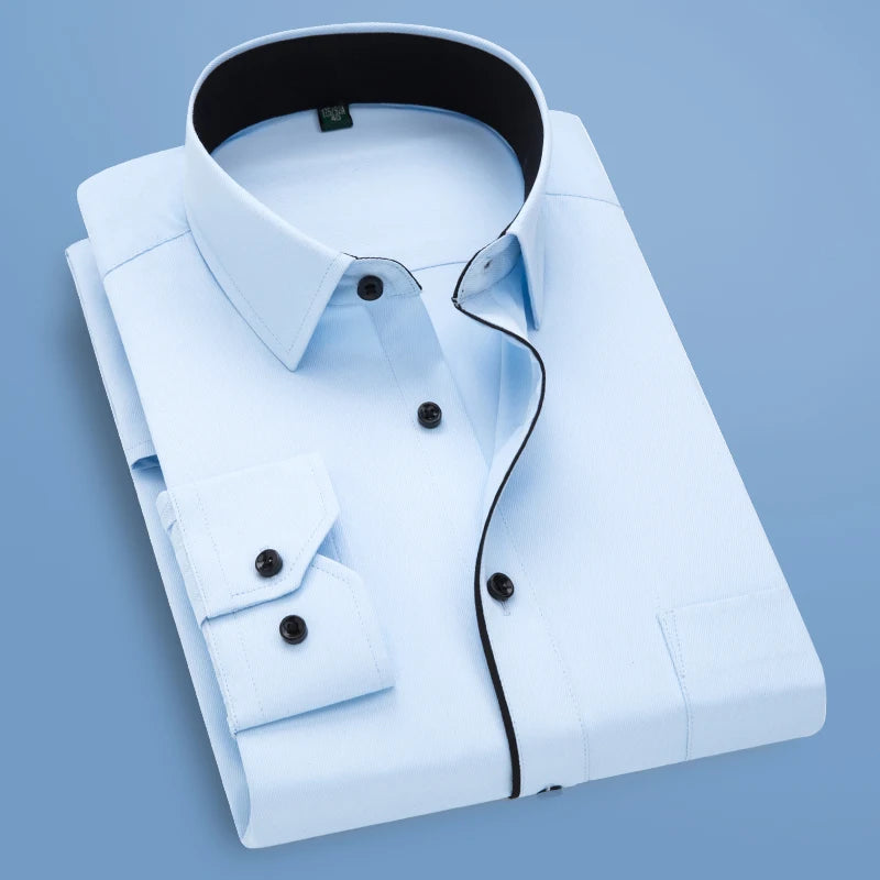 Elegance Contrast Men's Shirt