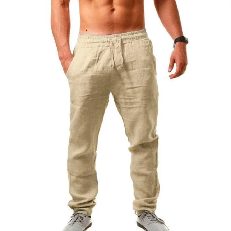 PureComfort™ Solid Linen Blend Pants