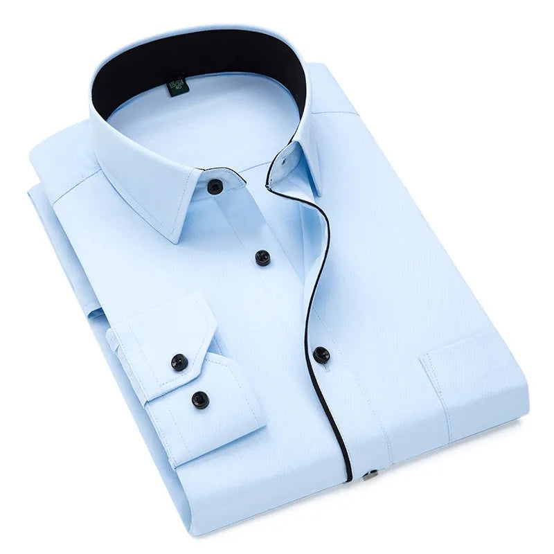 Elegance Contrast Men's Shirt