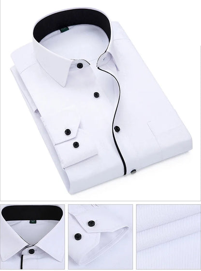 Elegance Contrast Men's Shirt