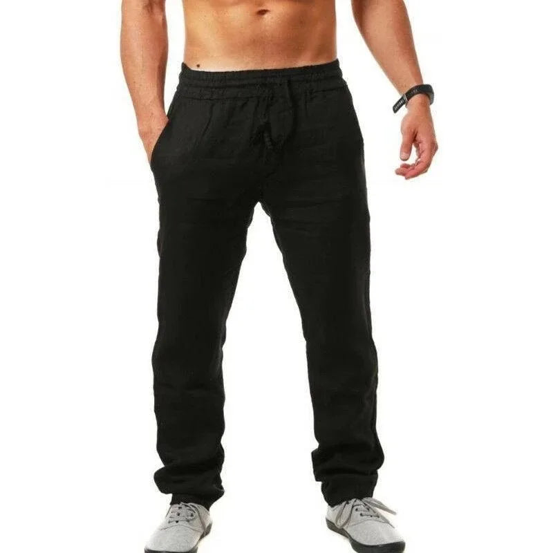PureComfort™ Solid Linen Blend Pants