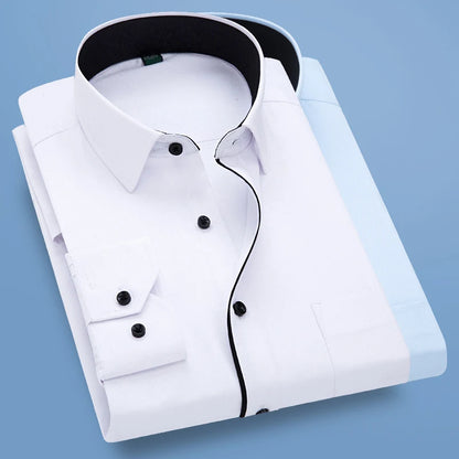 Elegance Contrast Men's Shirt