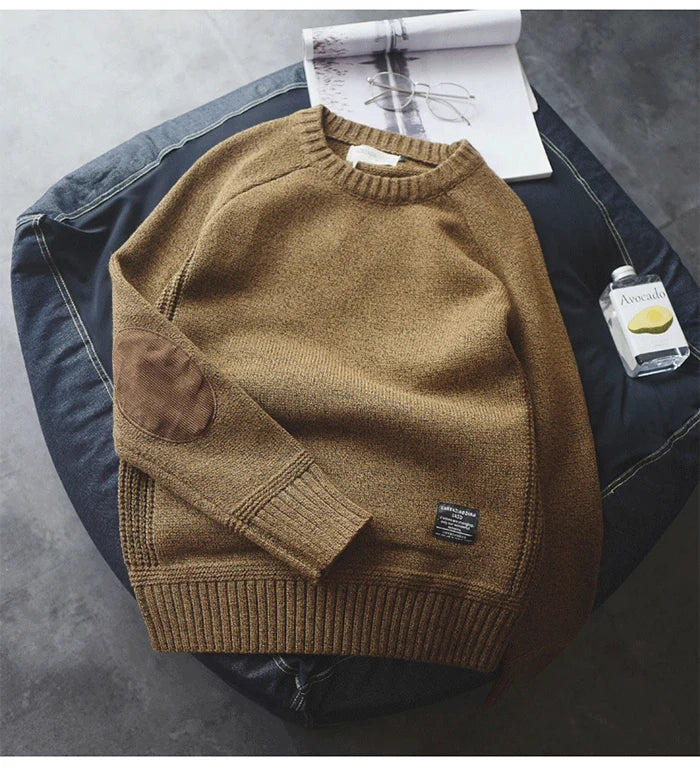 Men’s Luxe Patchwork Pullover
