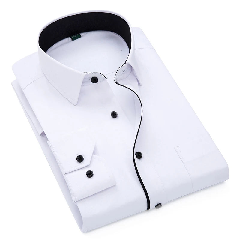 Elegance Contrast Men's Shirt