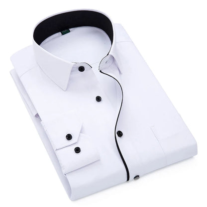 Elegance Contrast Men's Shirt