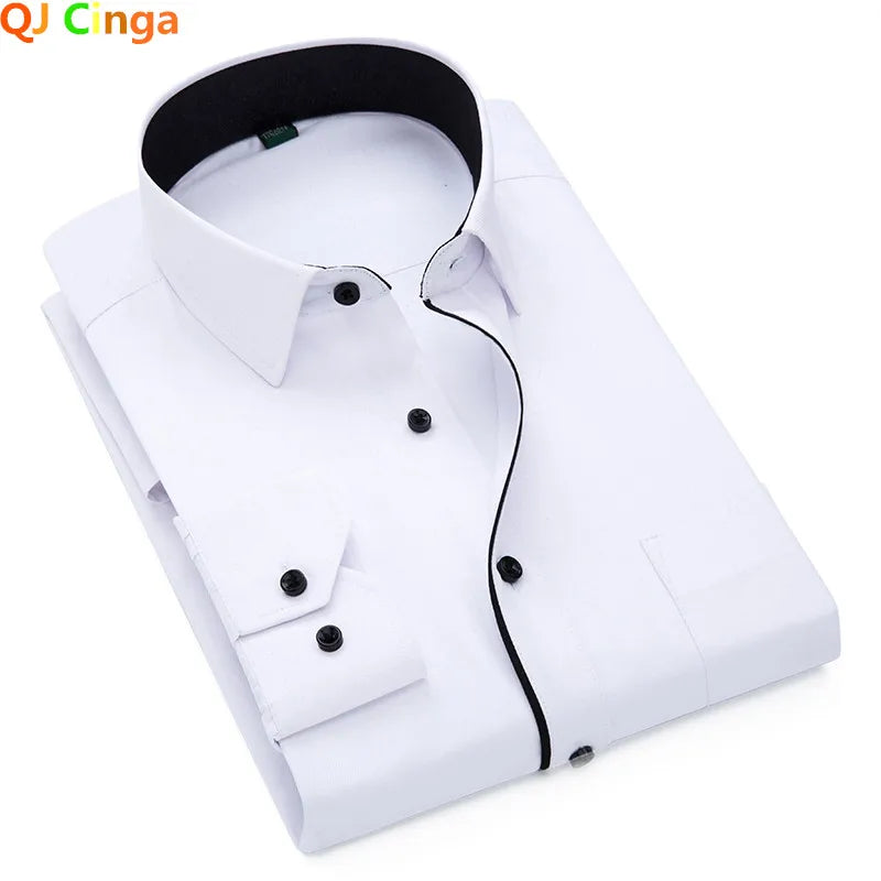 Elegance Contrast Men's Shirt