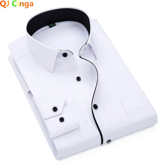 Elegance Contrast Men's Shirt