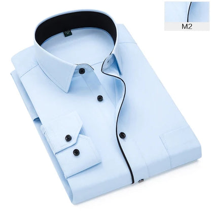 Elegance Contrast Men's Shirt