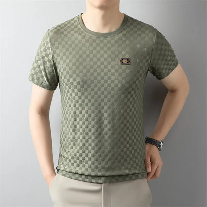 Men’s Classic Round Neck Badge T-Shirt