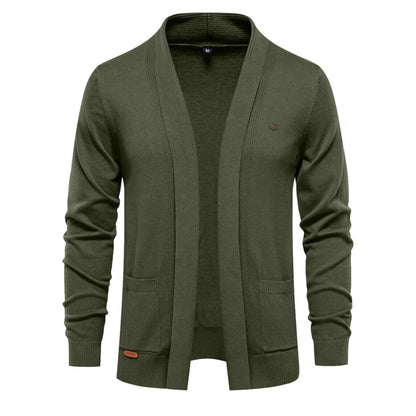 Luxury Cotton Knit Cardigan for Men