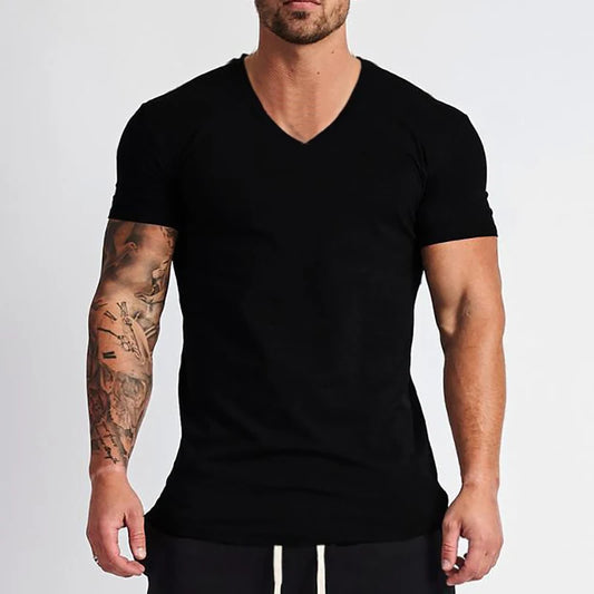 Men’s Summer V-Neck Training T-Shirt