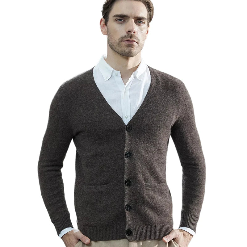 Men’s Merino Wool Knit Cardigan
