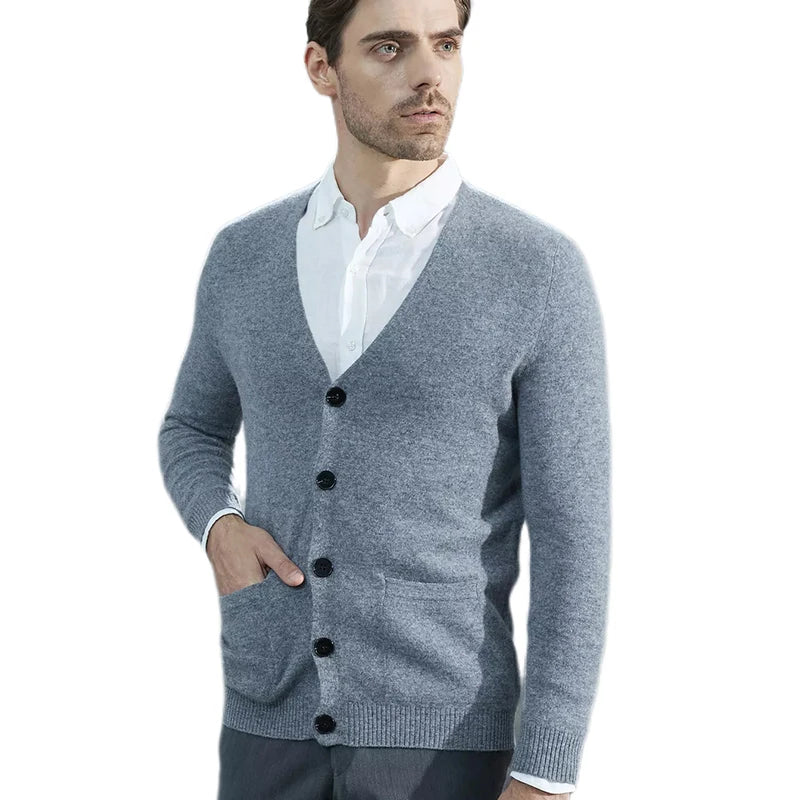 Men’s Merino Wool Knit Cardigan