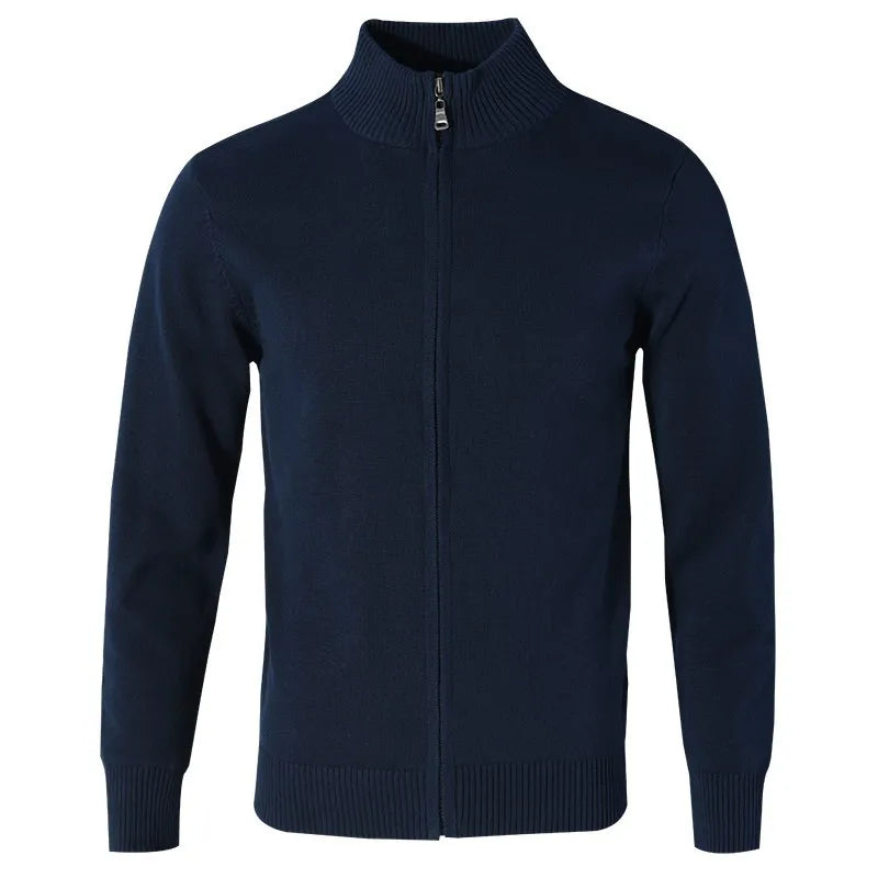 Premium Cotton Zipper Cardigan