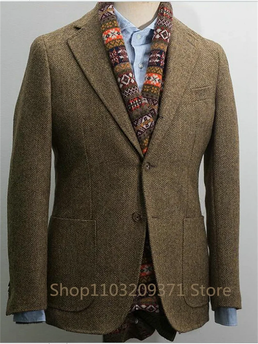Sophisticated Brown Blazer for Business & Celebrations