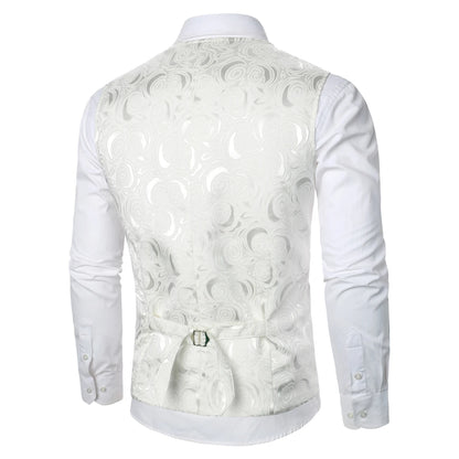Stripped Elegance Men’s Suit Vest