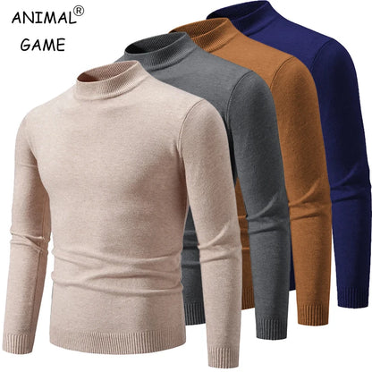 Men’s Luxe Half-Neck Knit Sweater