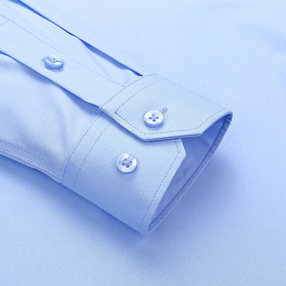 Premium Blend Men’s Long Sleeve Business Shirt