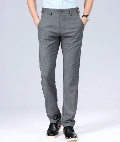 LuxeLine Men’s Linen Tailored Trousers
