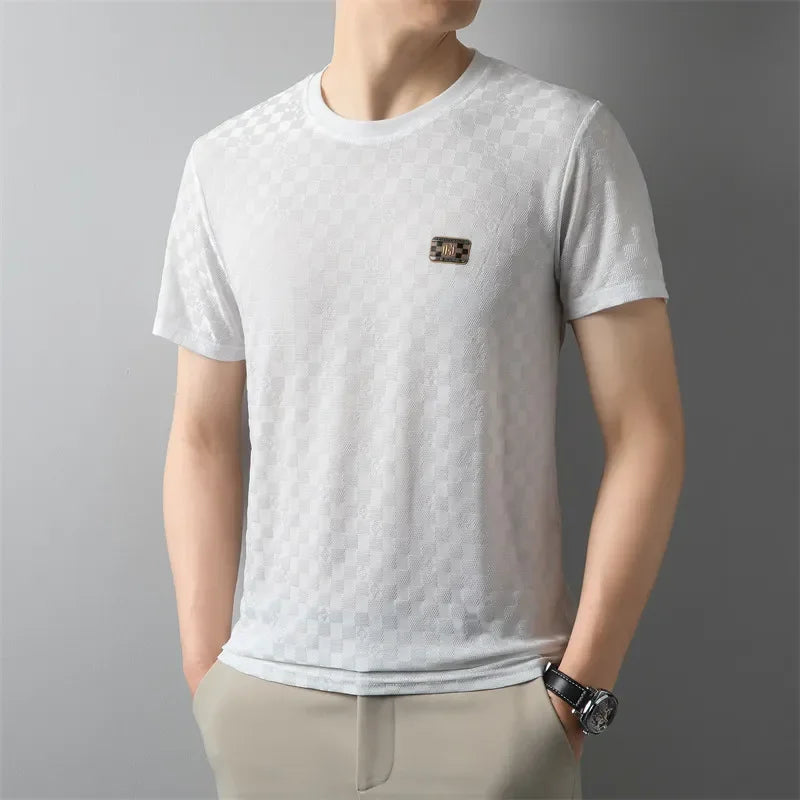 Men’s Classic Round Neck Badge T-Shirt