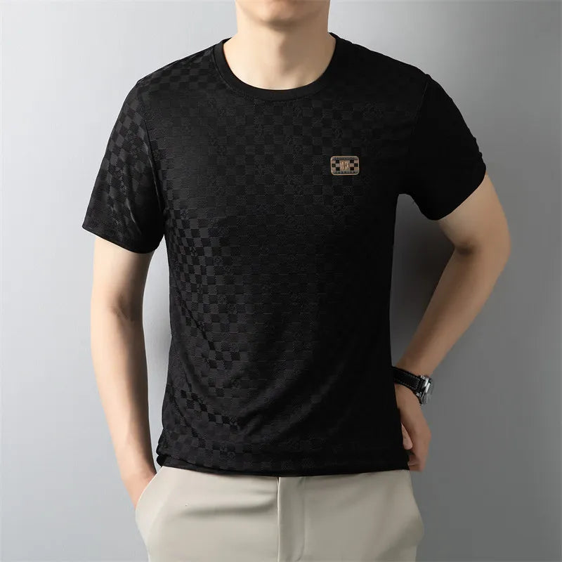 Men’s Classic Round Neck Badge T-Shirt