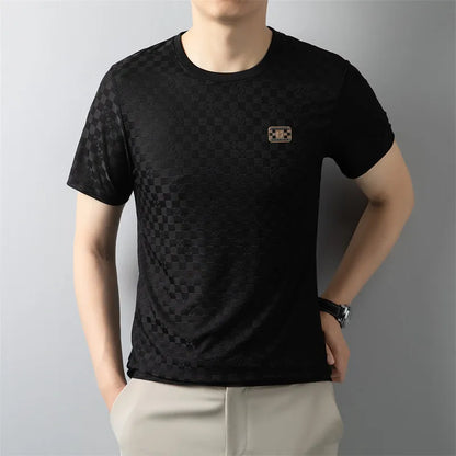Men’s Classic Round Neck Badge T-Shirt