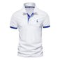 Men’s Slim Polo Shirt – Breathable Embroidered Design