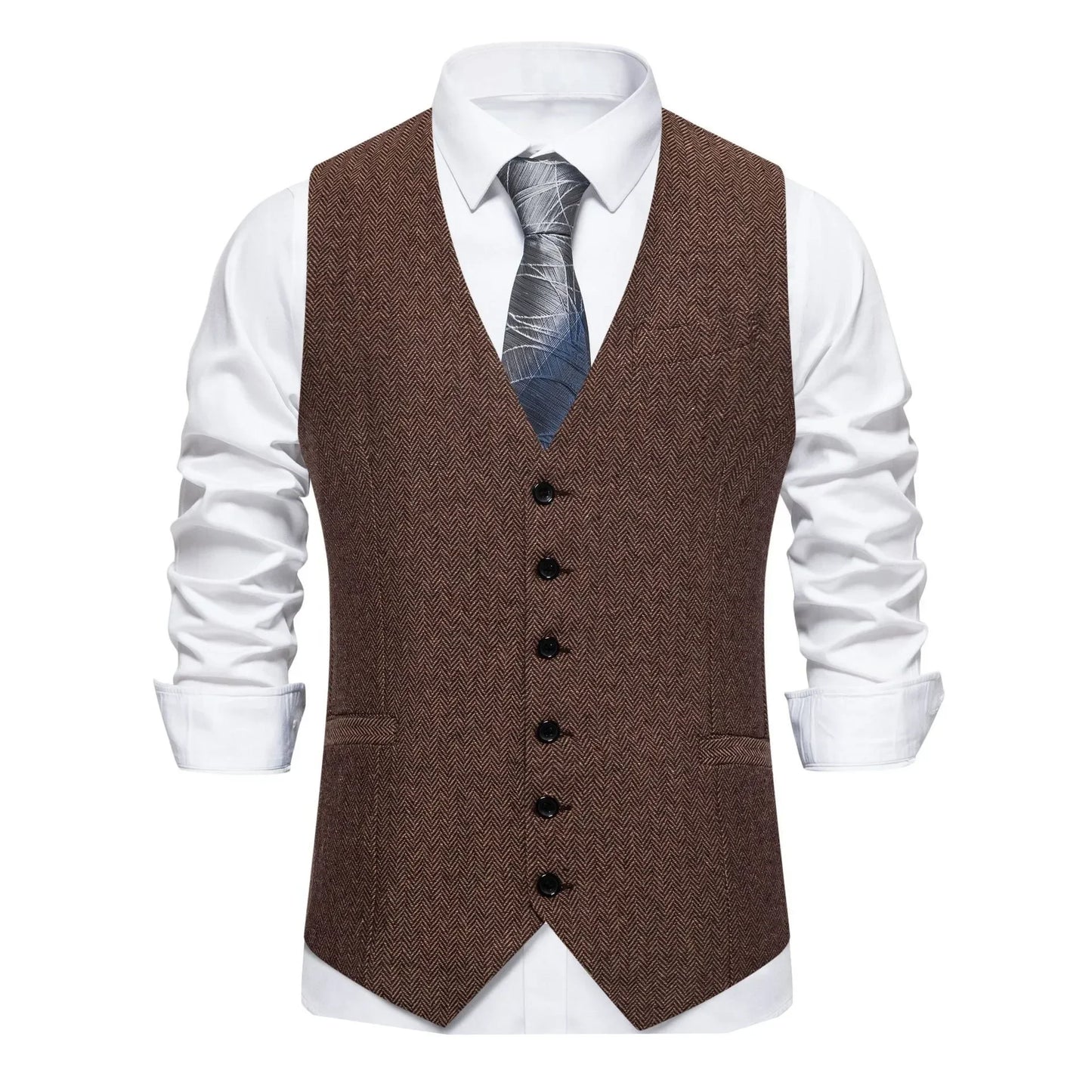 Elite Plaid Suit Vest for Men