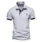 Men’s Slim Polo Shirt – Breathable Embroidered Design