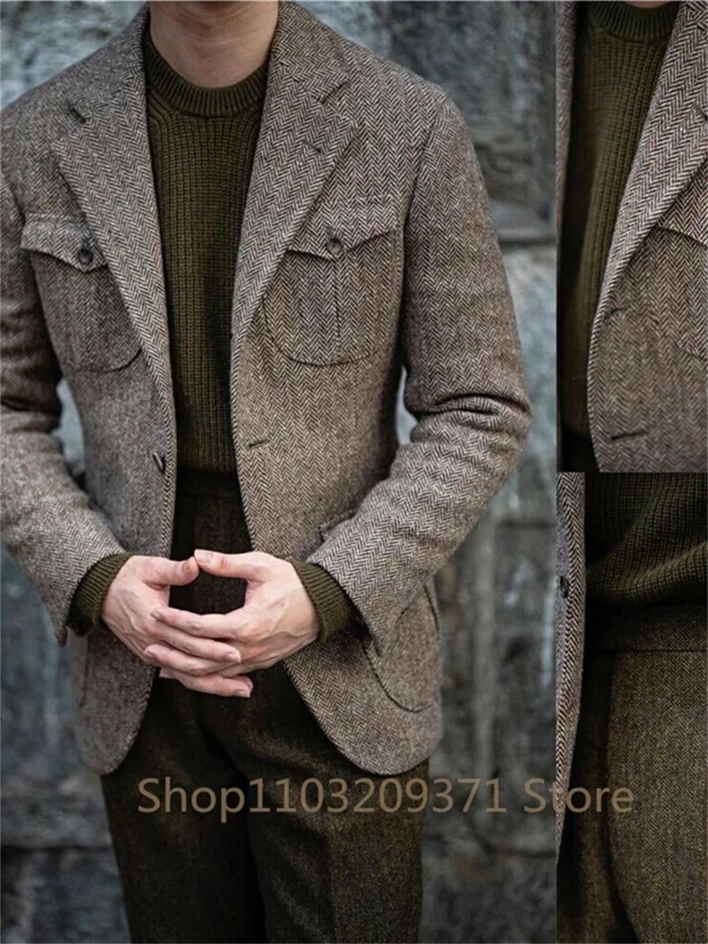 Sophisticated Brown Blazer for Business & Celebrations