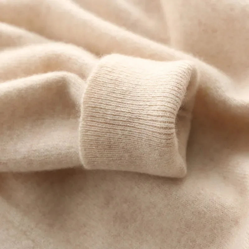 Luxury V-Neck Wool Cashmere Pullover