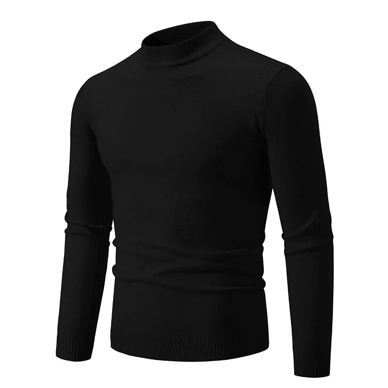 Men’s Luxe Half-Neck Knit Sweater