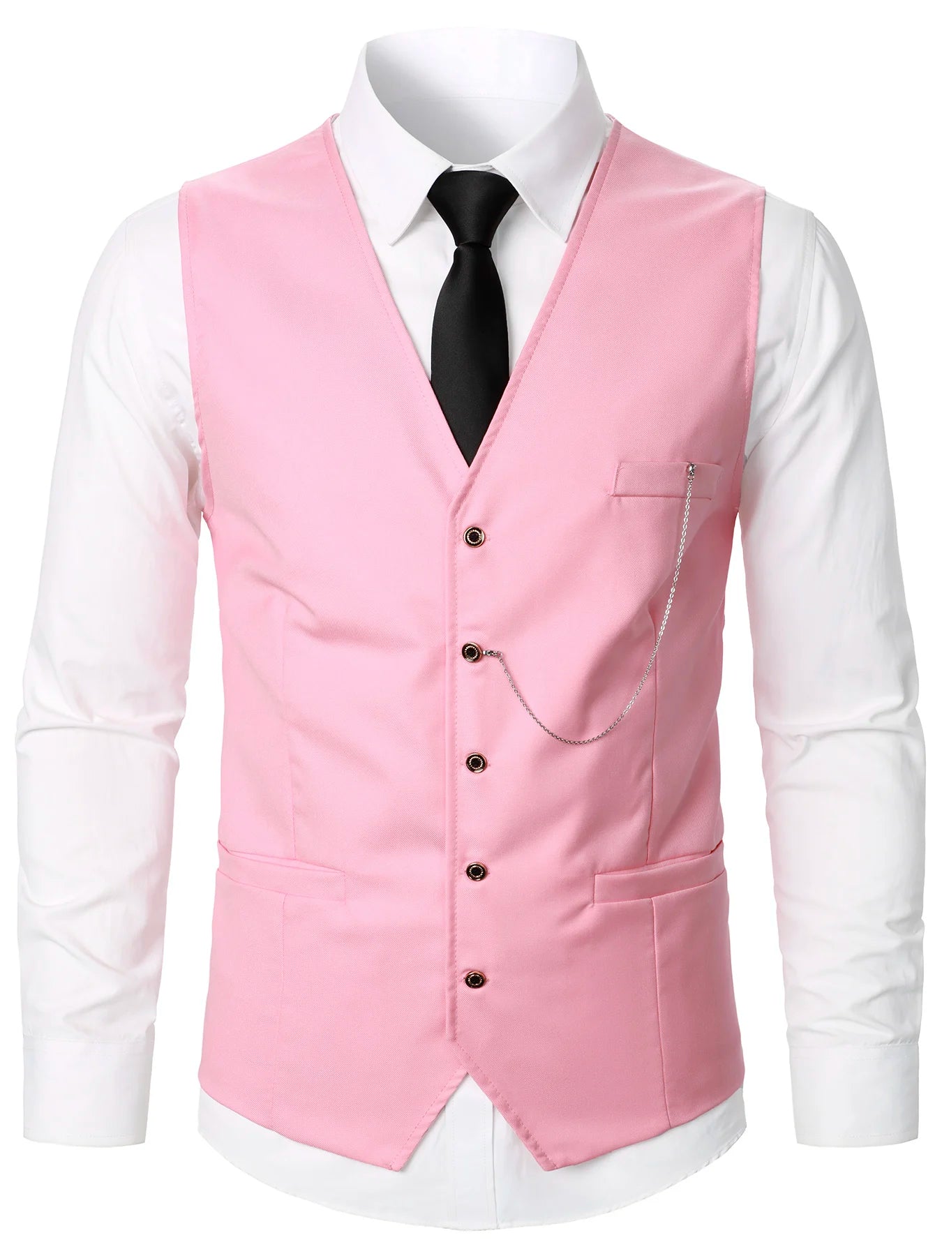 Stripped Elegance Men’s Suit Vest