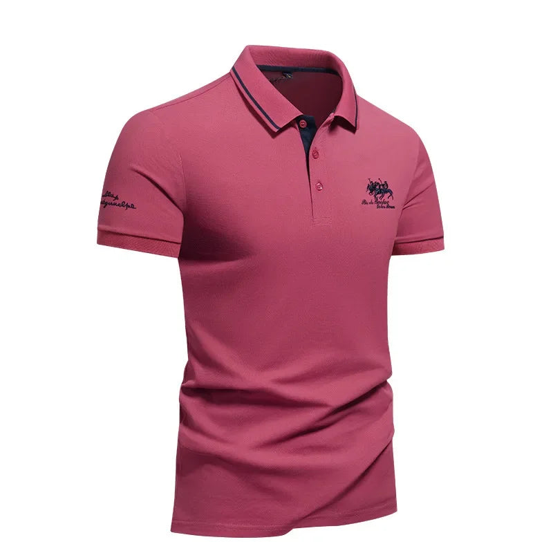 Signature Embroidered Polo – Short Sleeve