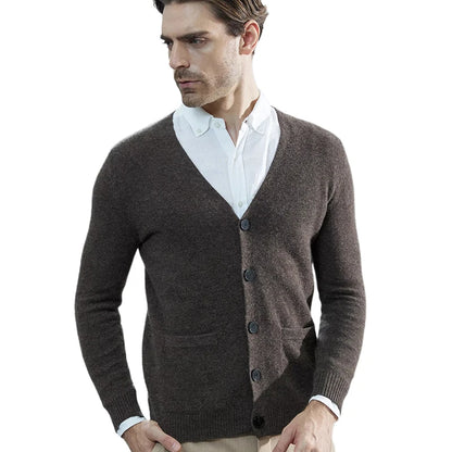 Men’s Merino Wool Knit Cardigan