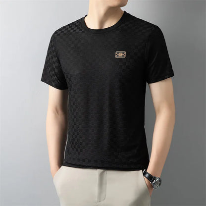 Men’s Classic Round Neck Badge T-Shirt