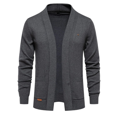Luxury Cotton Knit Cardigan for Men