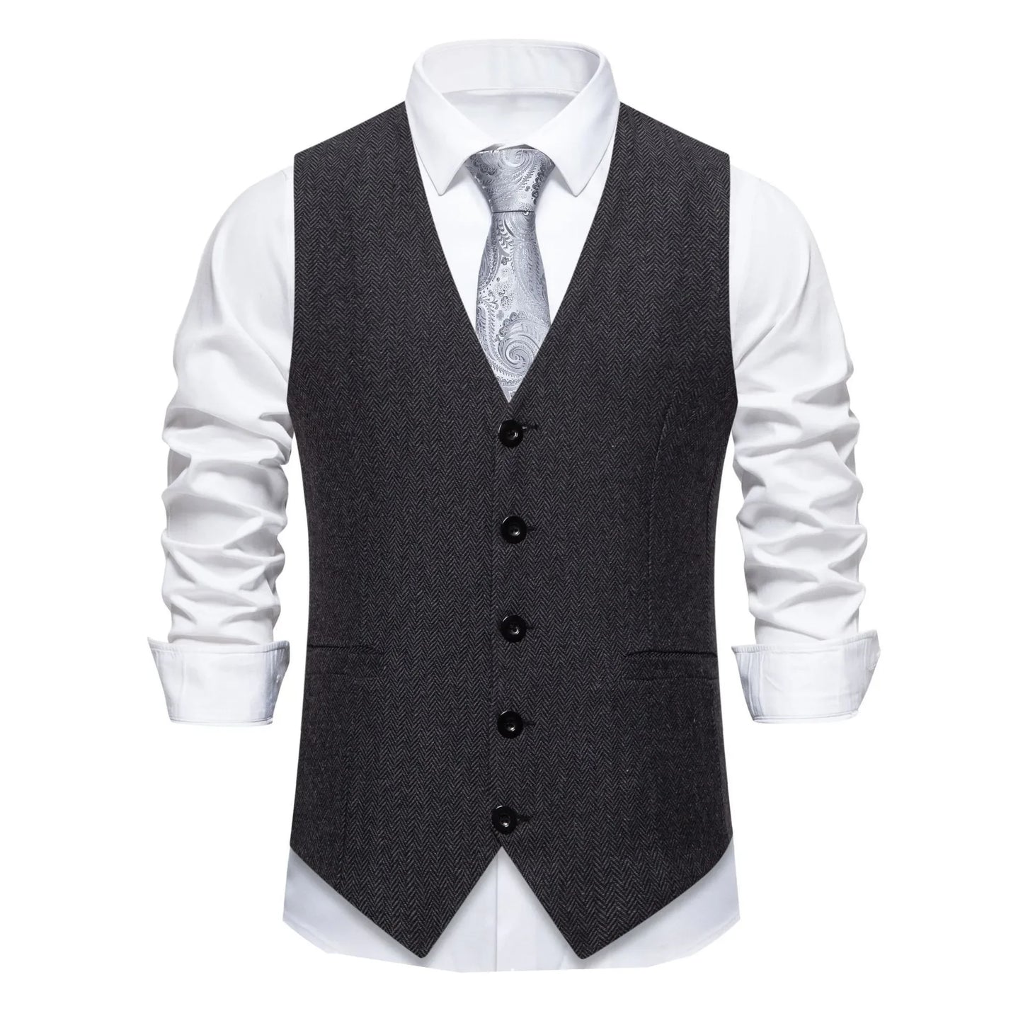 Elite Plaid Suit Vest for Men