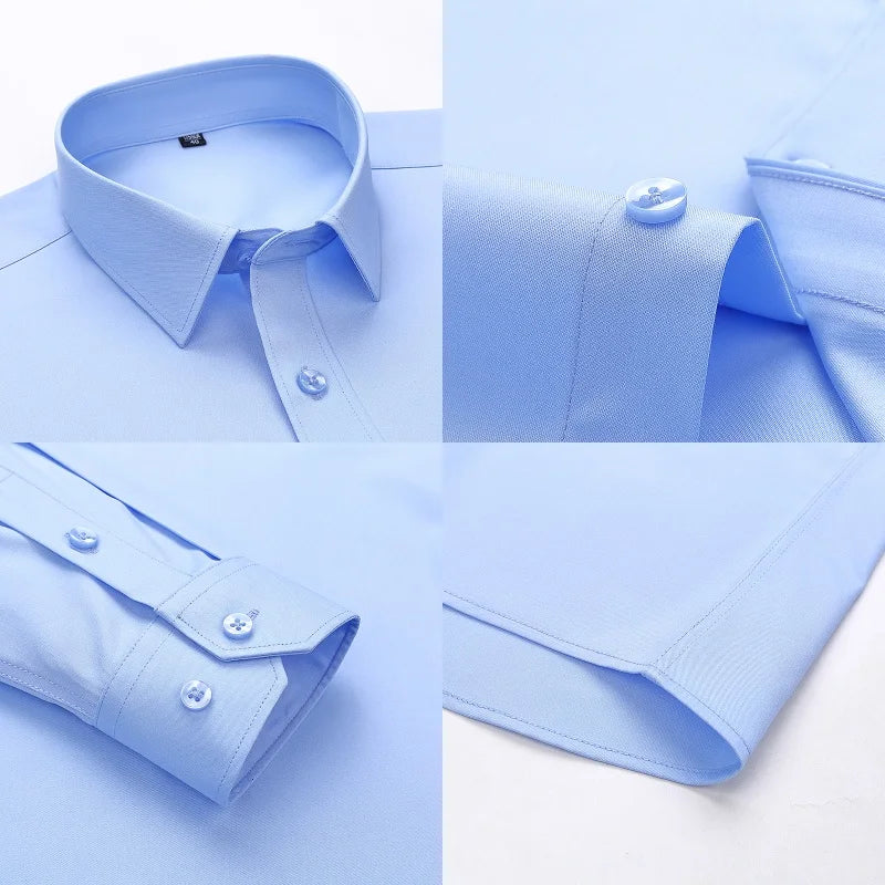 Premium Blend Men’s Long Sleeve Business Shirt