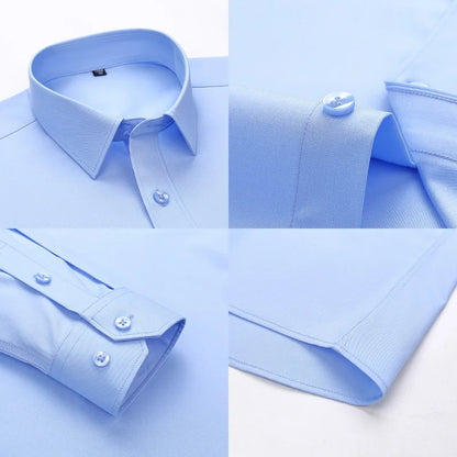 Premium Blend Men’s Long Sleeve Business Shirt